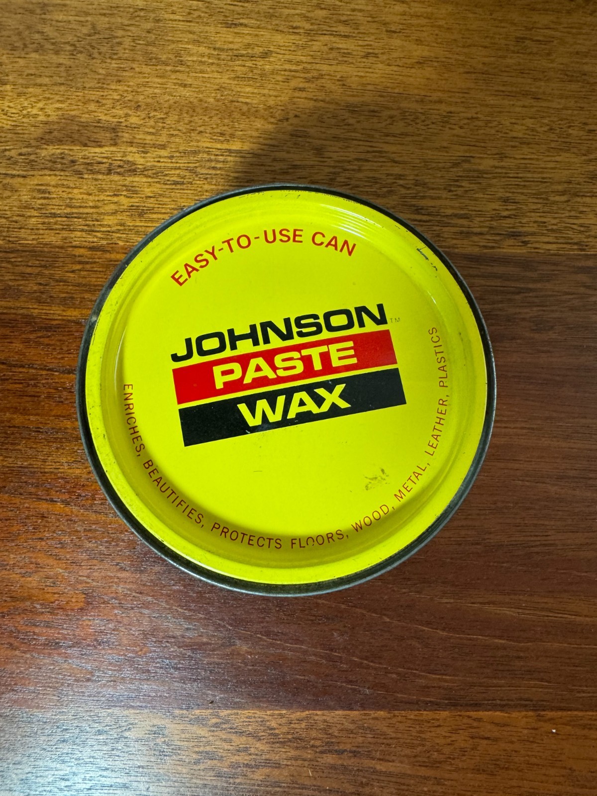 JOHNSON PASTE WAX 1lb – Nearly Full – Can Vintage Discontinued