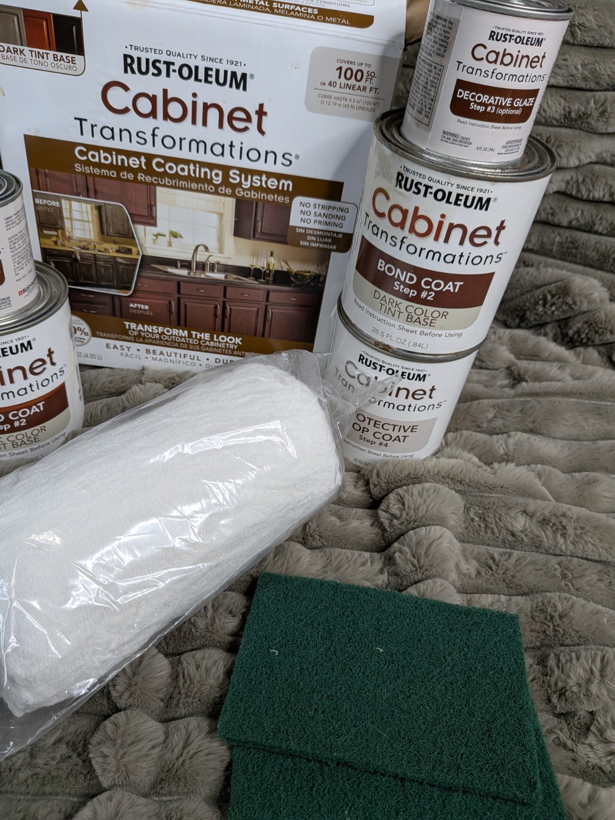Cabinet Stain Kit DARK Rustic Rust-Oleum Transformations Coating Kit 258240
