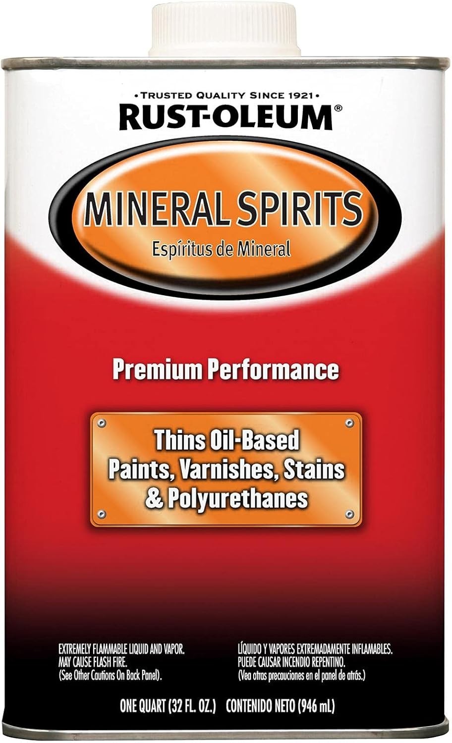 RustOleum Automotive 253351 32Ounce Low Voc Mineral Spirits Quart