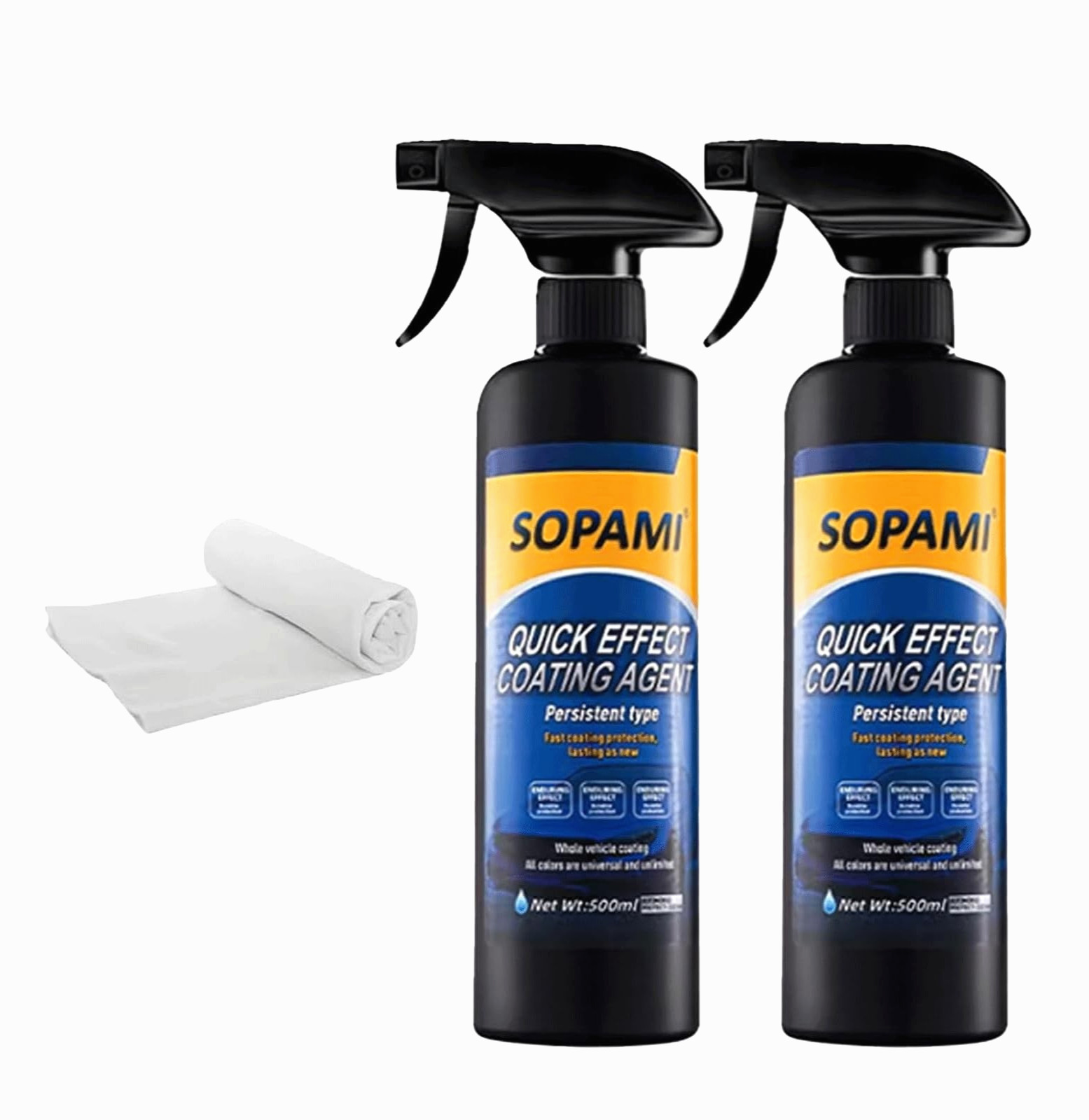 Sopami Ceramic Paint Sealant, Car Coating Spray 16.91 Fl Oz (Pack of 2)