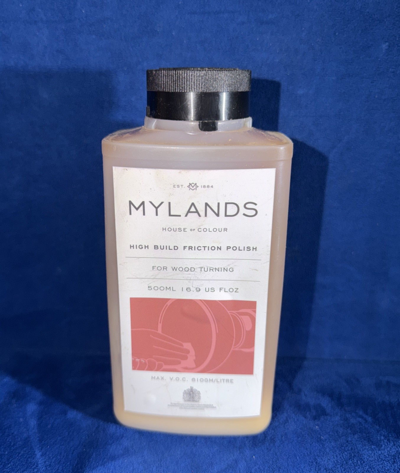 Mylands High Build Friction Polish For Wood Turning 16.9 fl Oz.