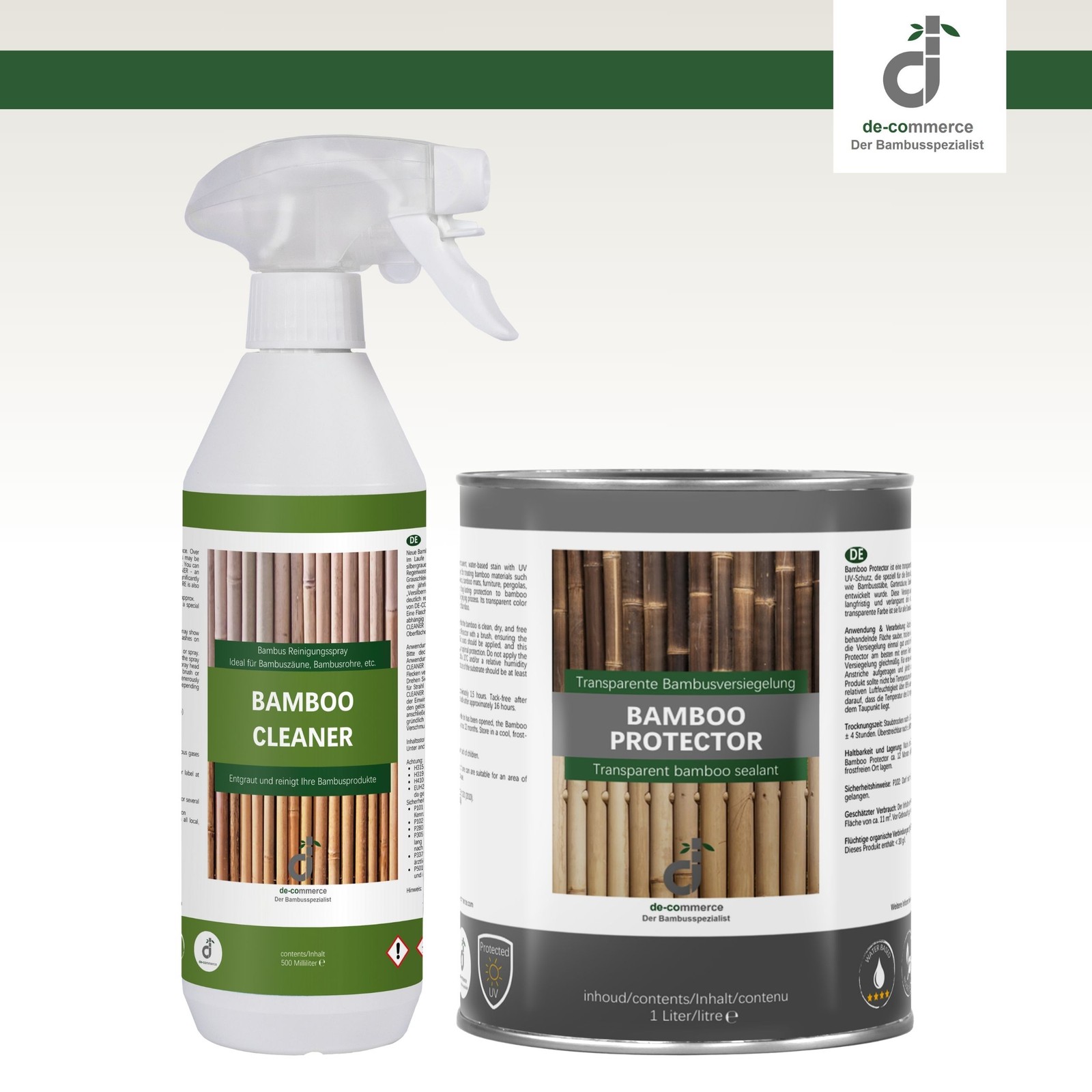 CLEANER+PROTECTOR Bamboo Fence Care Set