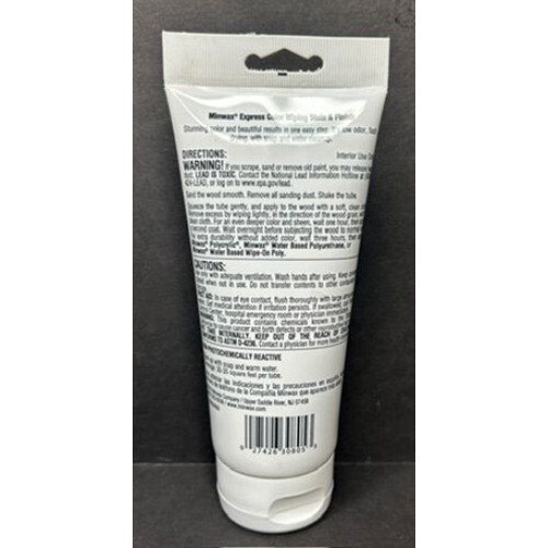 Minwax Water Based Express Color Wiping Stain & Finish Crimson For Wood 6 Fl oz
