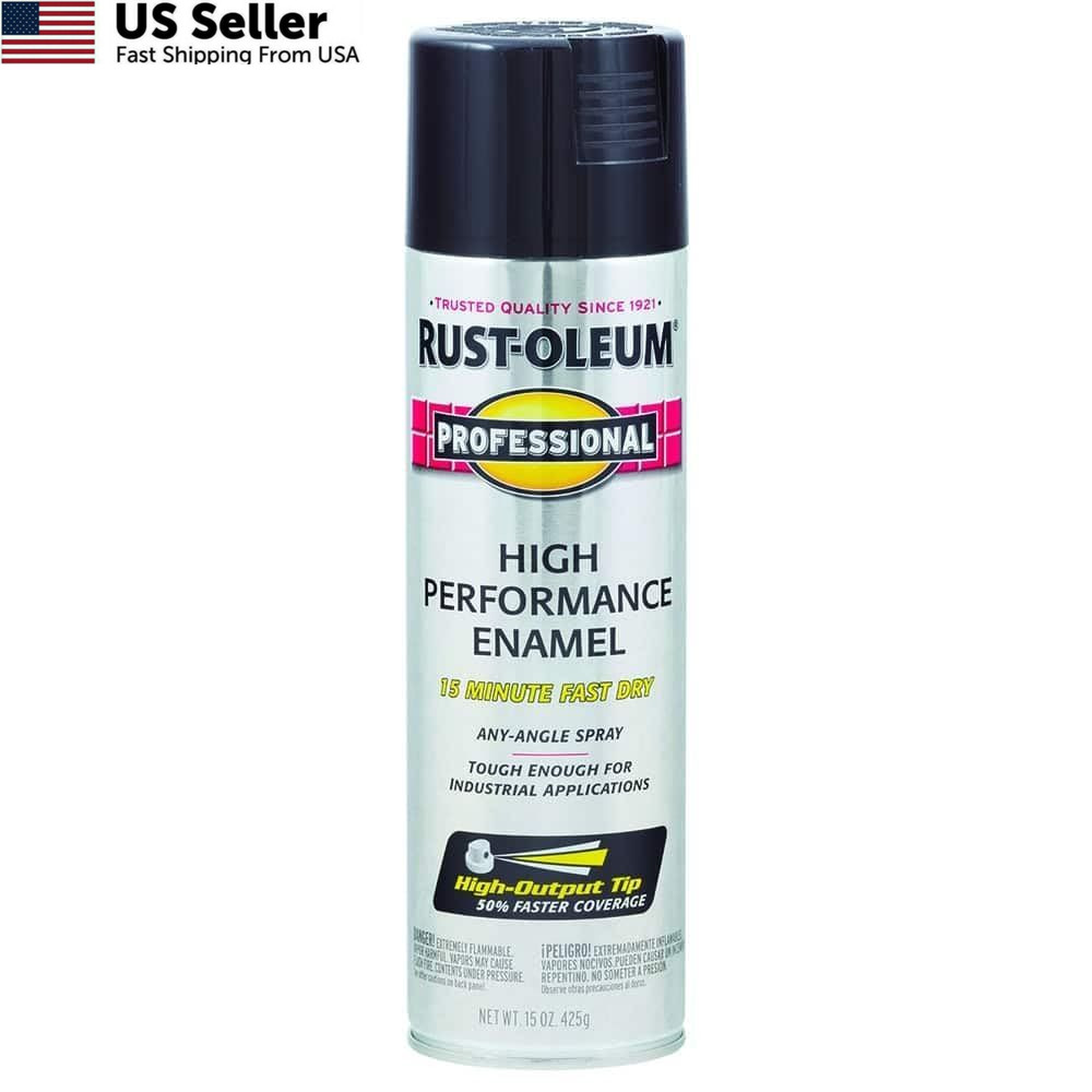 Rust-Oleum 7579838 Professional High 15 Ounce (Pack of 1), Gloss Black
