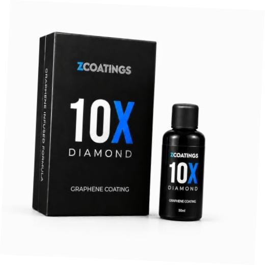 10X Diamond Graphene Ceramic Coating for Cars, 50ml Kit, 9H Hardness,