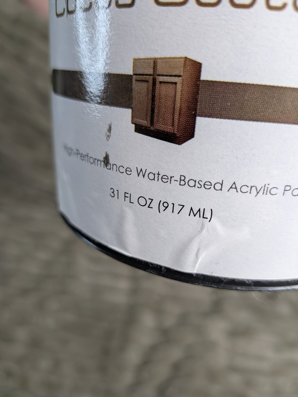 Water based Acrylic Cabinet Paint Brown Chocolate Nuvo Cocoa Couture Quart
