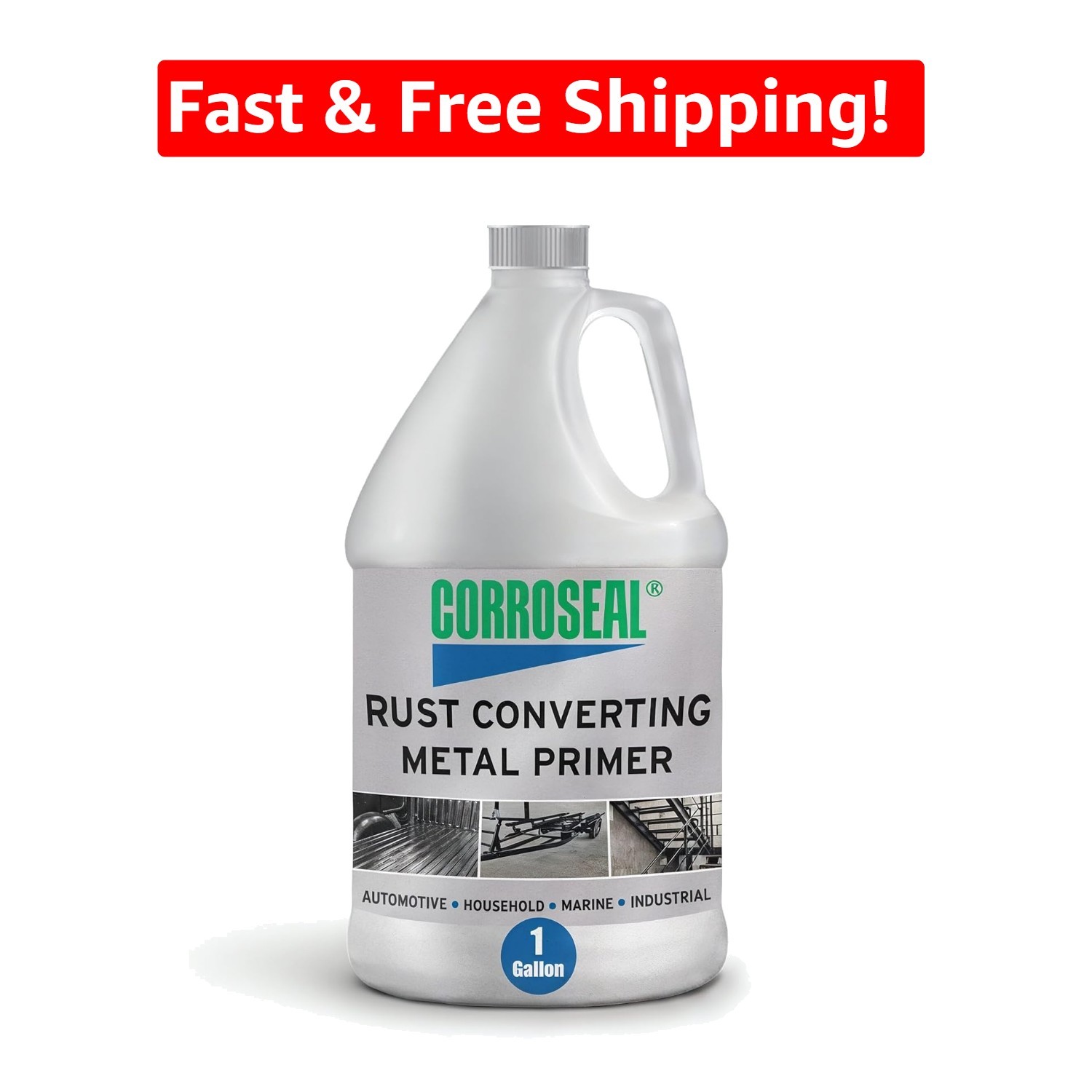 Pro-Grade Rust Inhibitor & Primer – 1 Gallon for Cars, Trucks, Marine Equipment