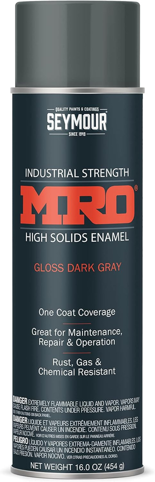 620-1417 Industrial MRO High Solids Spray Paint, Dark Machinery Gray 16 Ounce (P