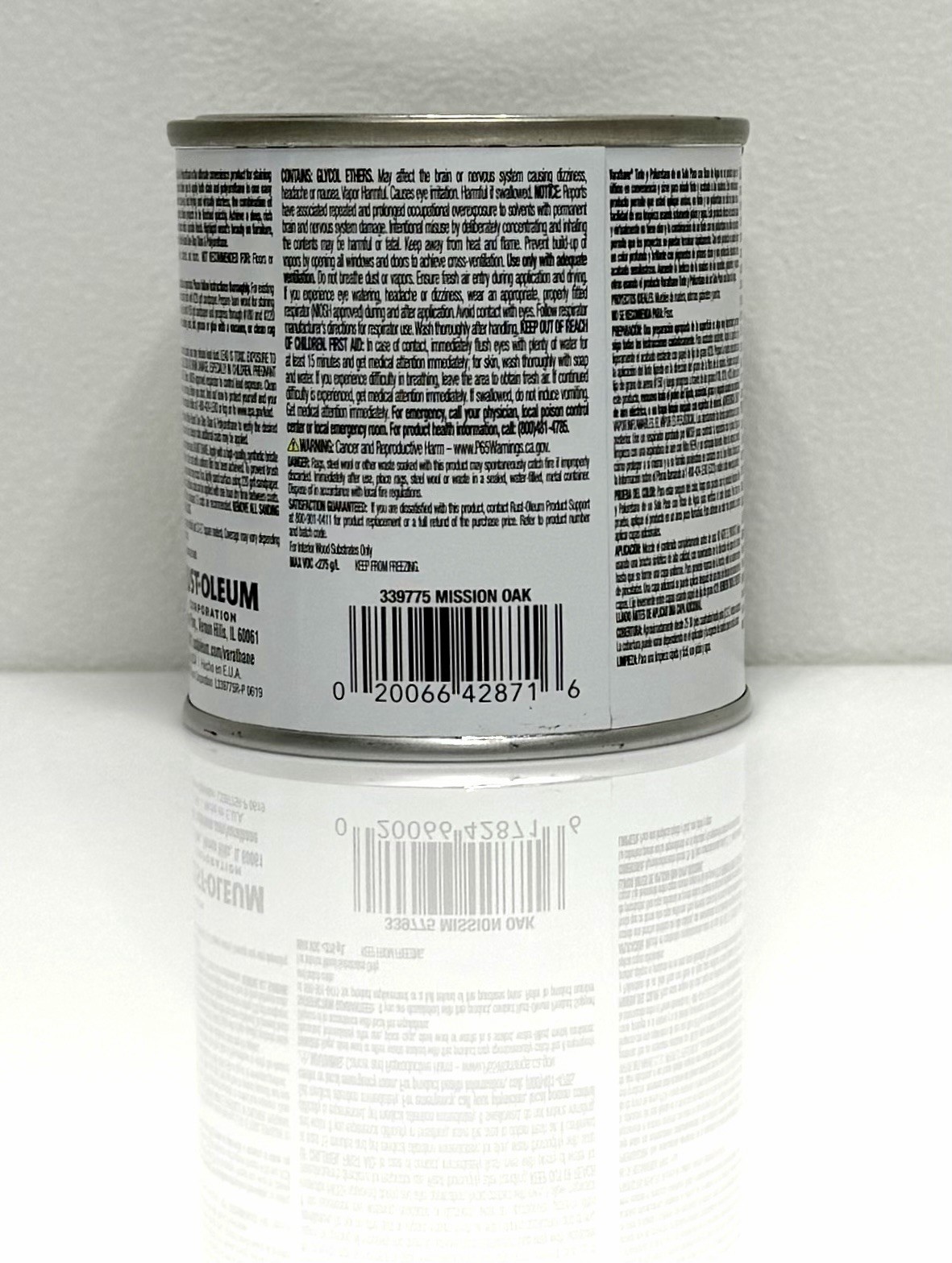 Varathane Poly + Stain Satin Mission Oak 8 fl oz 2in1 Wood Finish Sealed