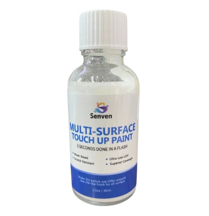 Senven White Touch Up Paint Scratch Resistant Waterproof 1.5 Fl Oz