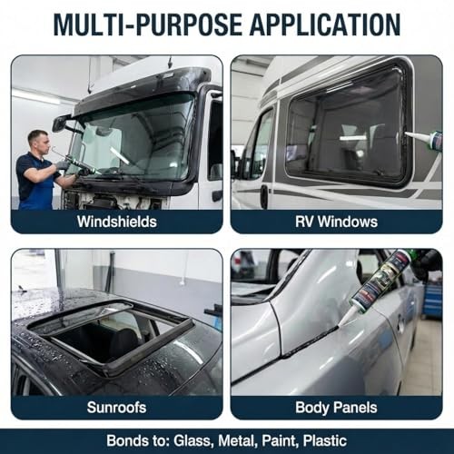 Urethane Windshield Adhesive,Primerless High Viscosity Structural VGS88F 1 Pack