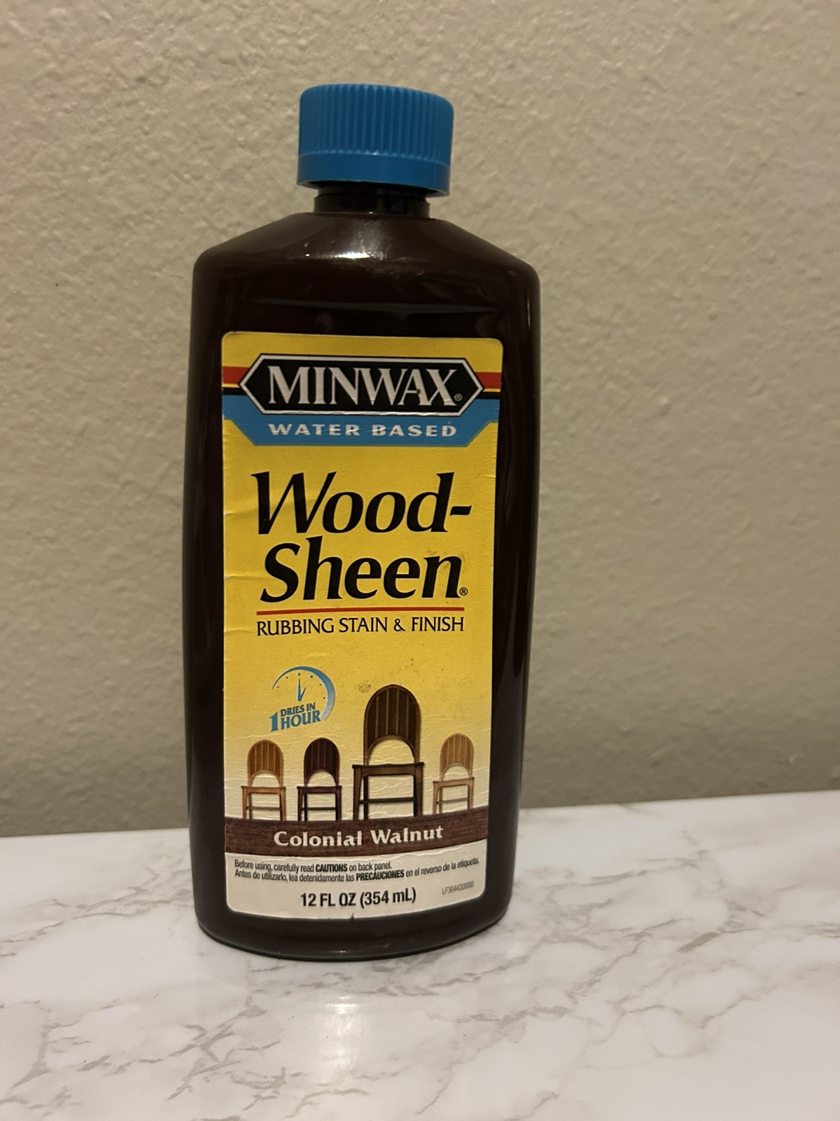 Minwax Wood Sheen Rubbing Stain & Finish Colonial Walnut 12 Oz Blue Cap