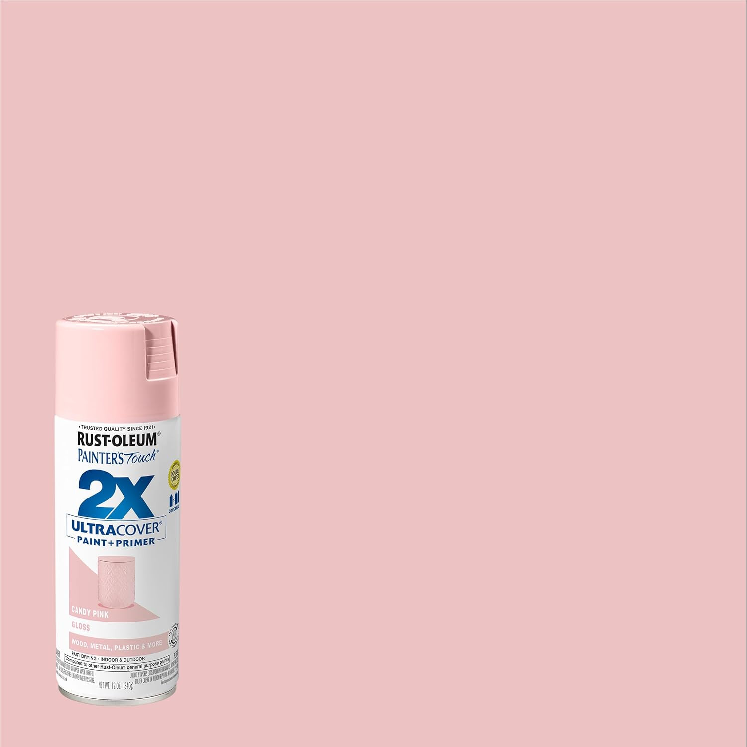 249119-6PK Painter’S Touch 2X Ultra Cover Spray Paint, 12 Oz, Gloss Candy Pink,