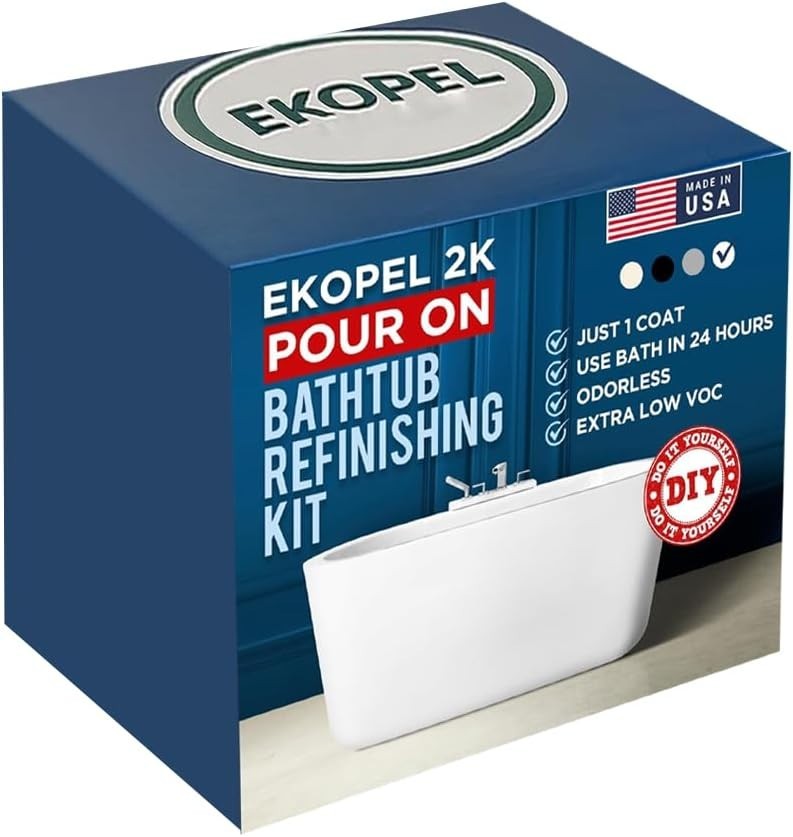 Comprehensive Ekopel 2K Bathtub Refinishing Kit – Odorless, Lasting Finish