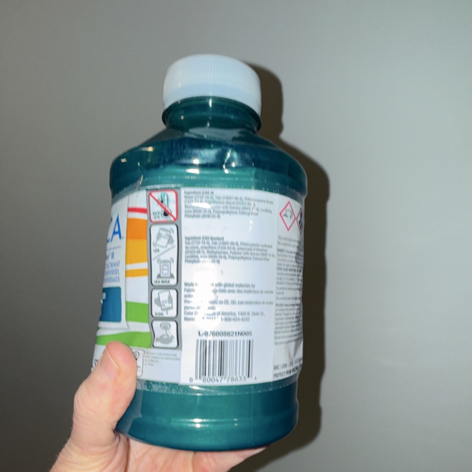 CCA NovoColor II Universal Colorant Phthalo Green 32 fl oz 946ml MPN 8821N