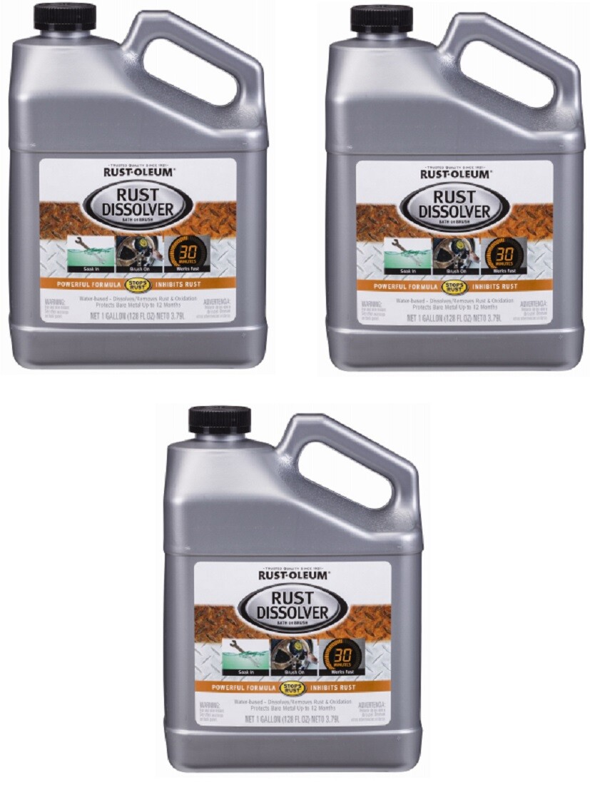 (3) 1 Gal Rust-Oleum 286746 Water Based Rust Dissolver