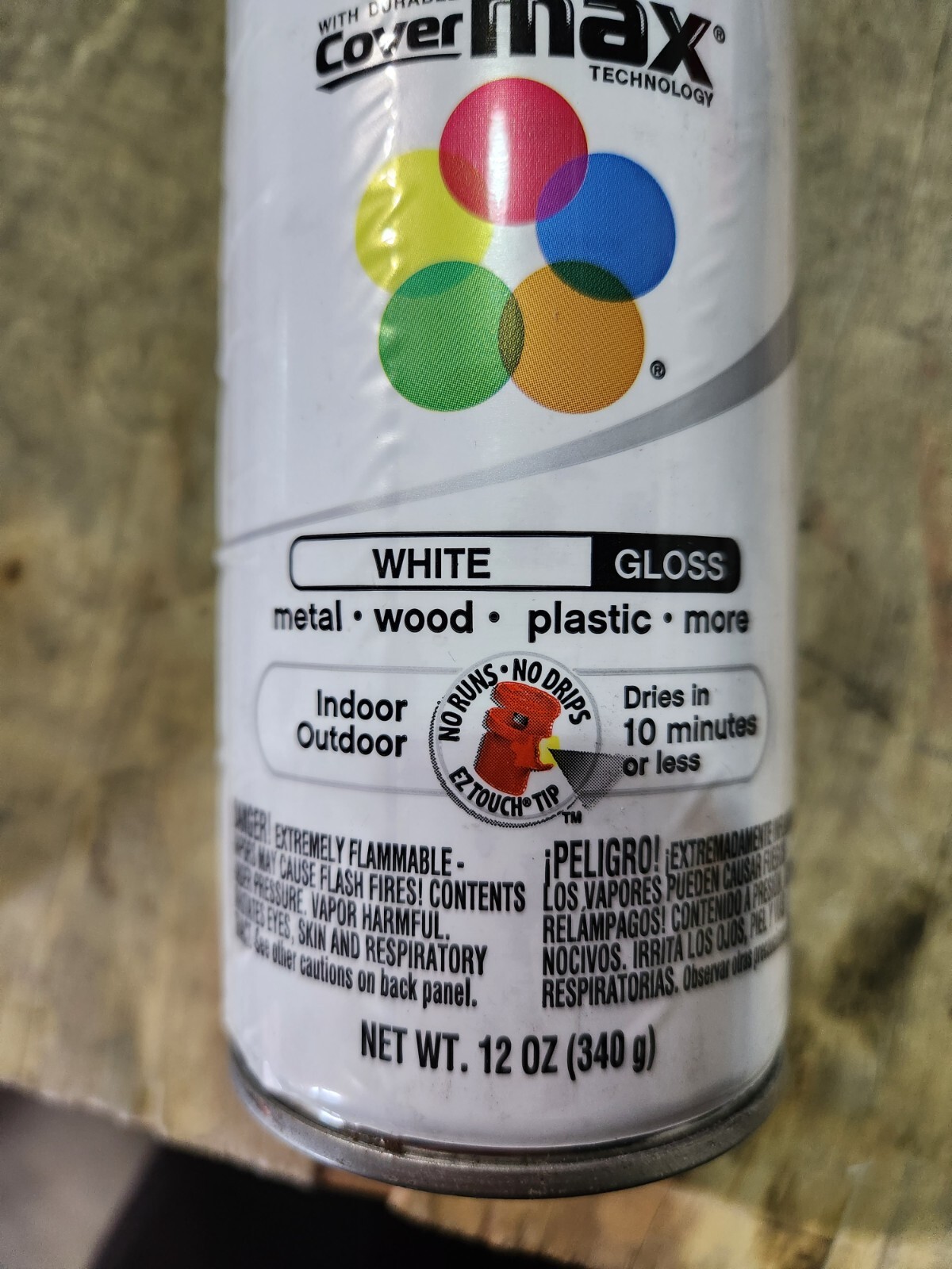 Qty 2*** Krylon 51501 ColorMaster Paint + Primer Gloss White 12oz each