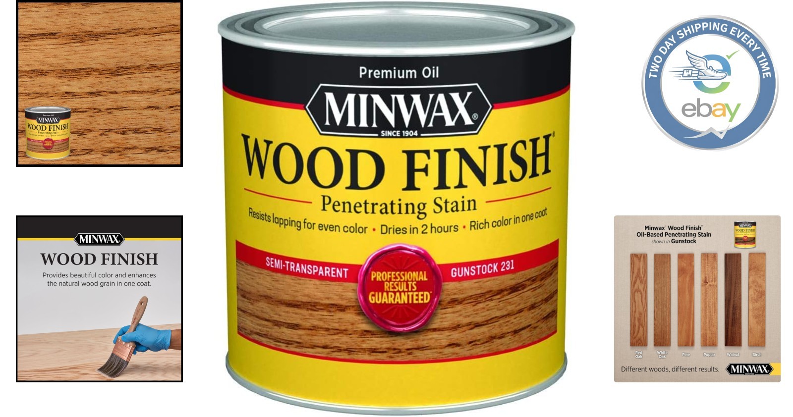 Gunstock Interior Wood Stain – 8 Oz Quick Drying Oil for Rich Color Enhancement