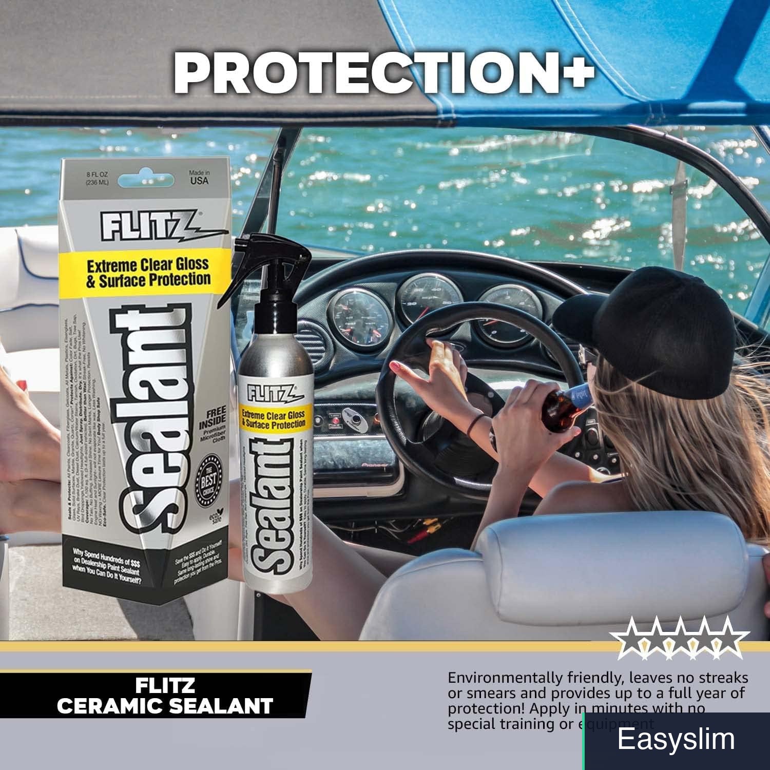 Ceramic Sealant Spray 6 Pack 8 oz Hydrophobic Water Repellent Car Boat