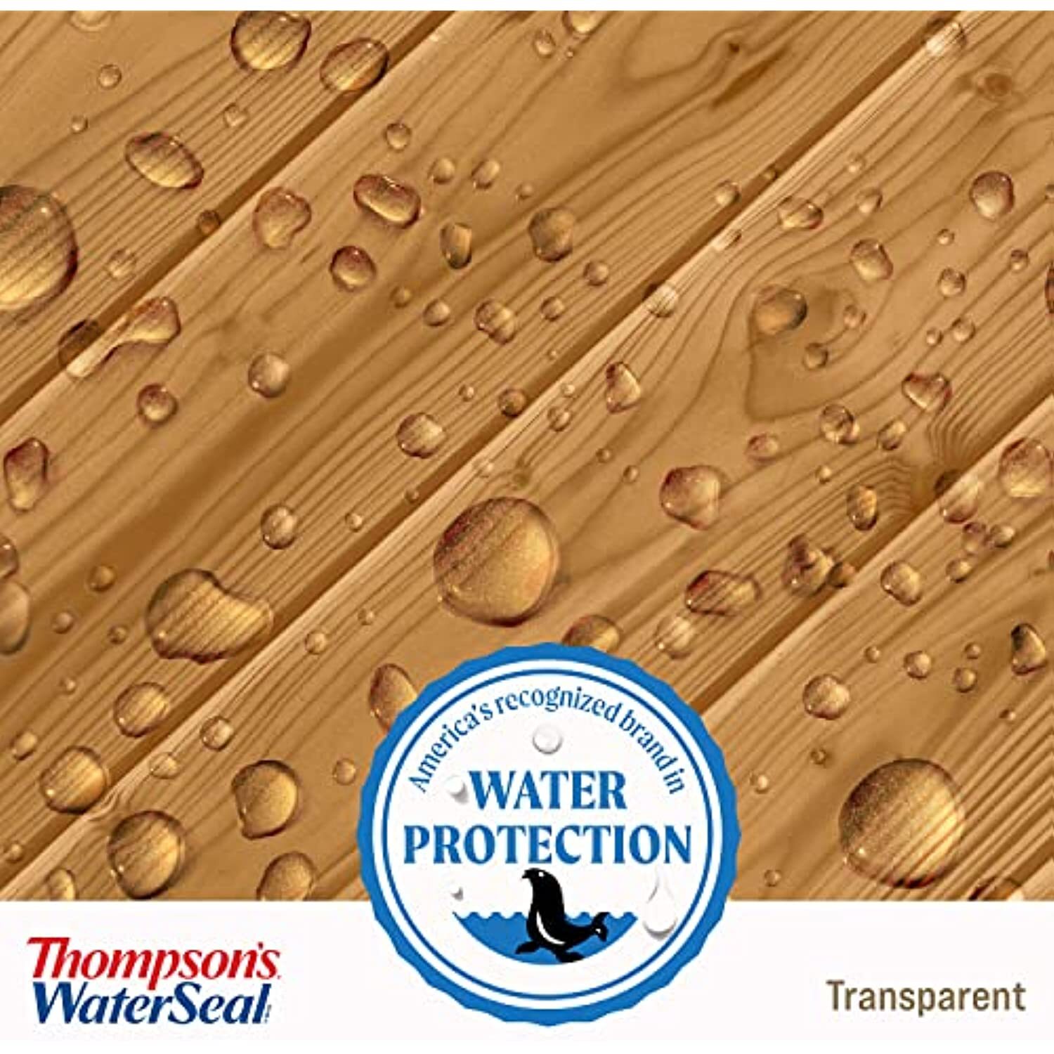 Thompson’s Water Seal Transparent Wood Sealer, Chestnut Brown, 5 Gallon