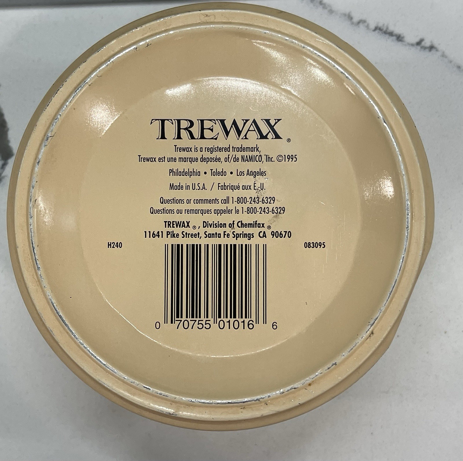 Trewax 16 Oz. Tin Clear Paste Wax w/Carnauba 70% Full