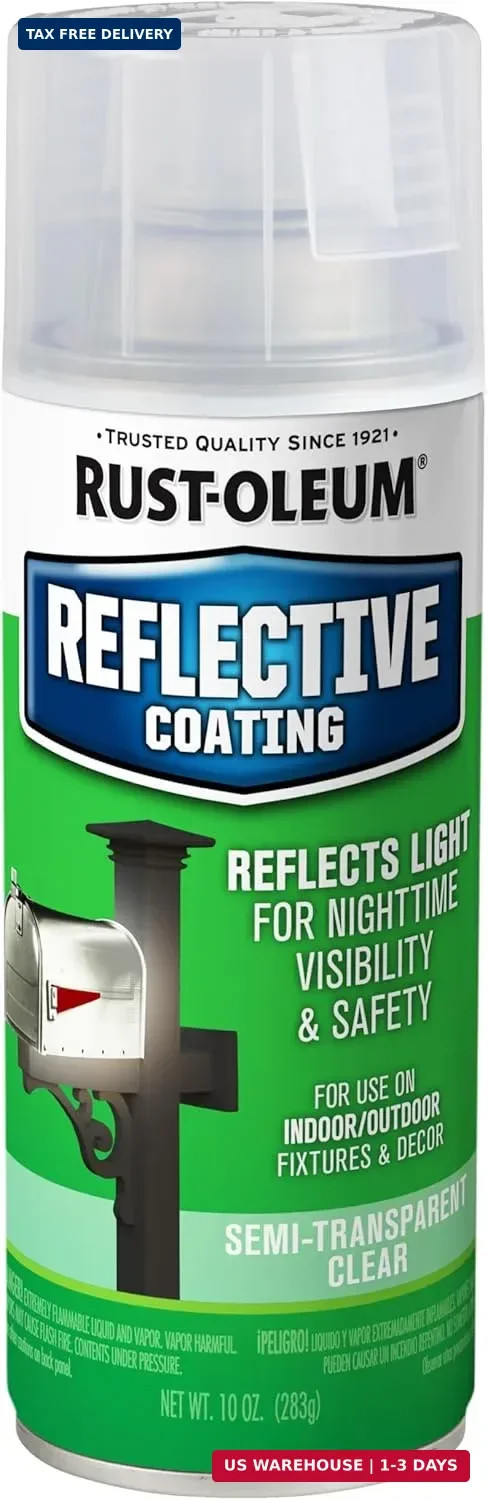 Rust-oleum 214944 Specialty Reflective Spray, Semi Transparent Clear F