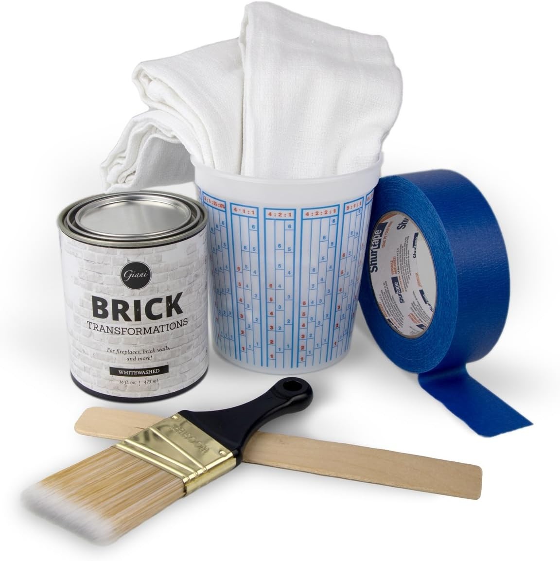 Brick Transformations Kit- Whitewashed