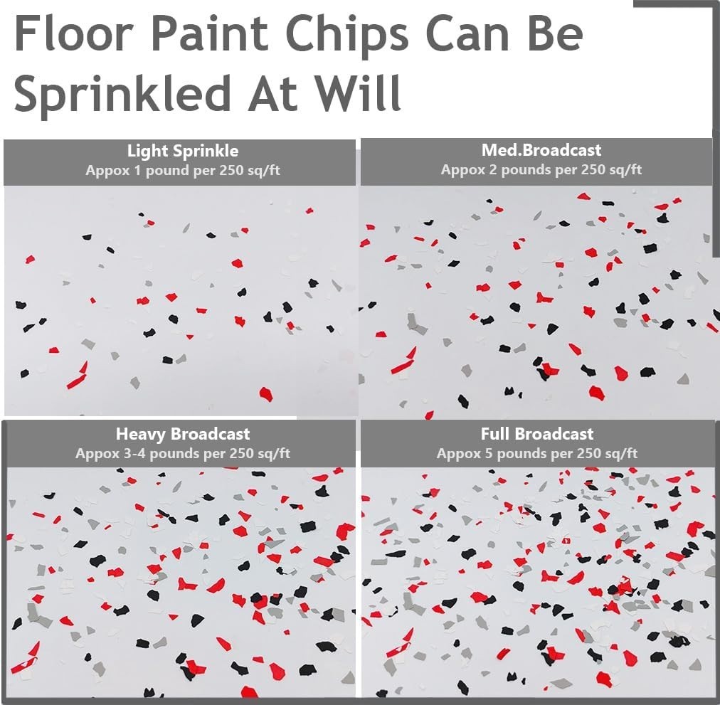 1LB Epoxy Floor Flakes Blend Decorative Color Chips Garage Paint Flakes Concr…
