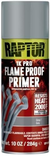 RAPTOR Flameproof Primer Spray, Professional Grade, Extra Tough Automotive Pr…