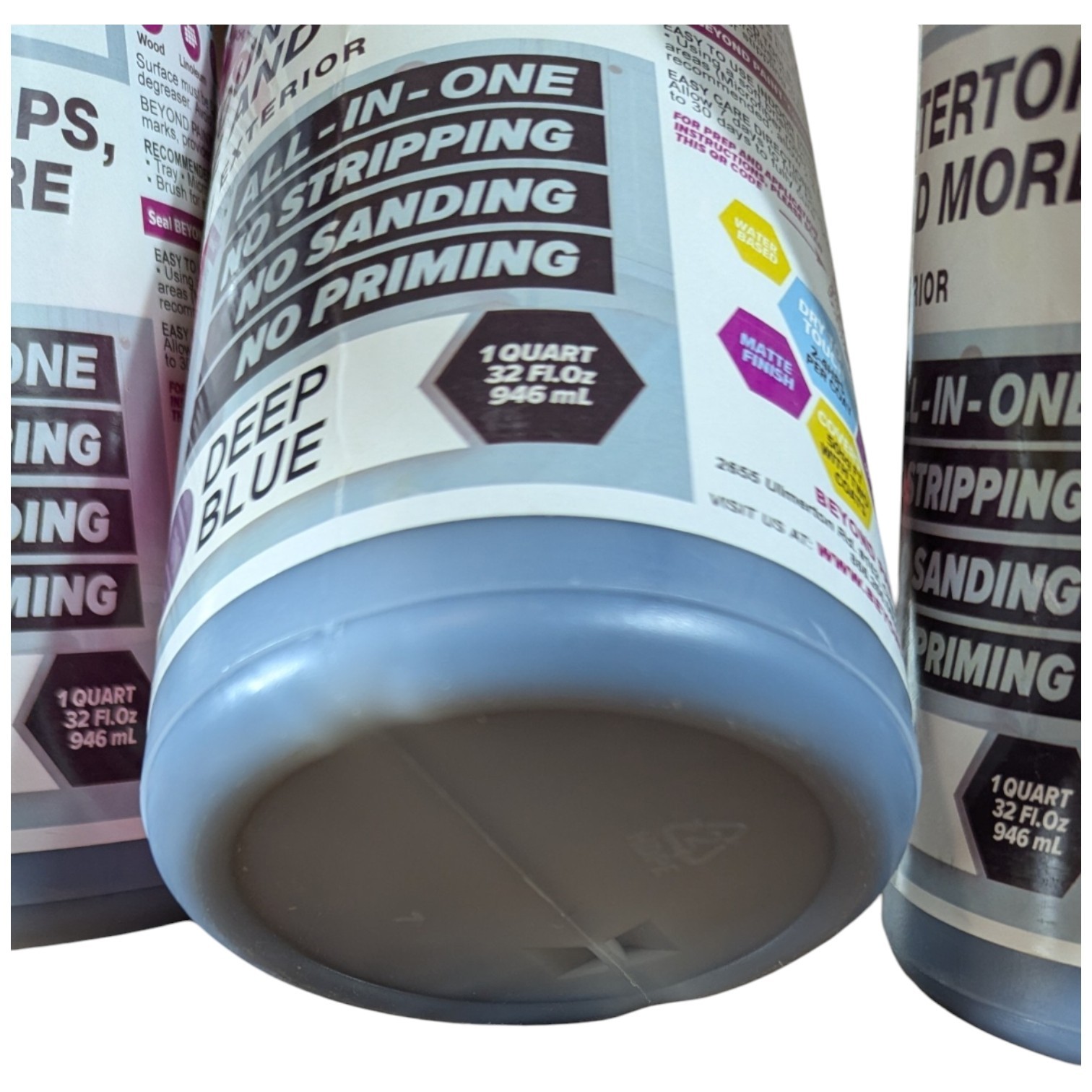 Beyond Paint All In One Deep Blue 3 Quarts Bonds Primes Seals Furniture Cabinets