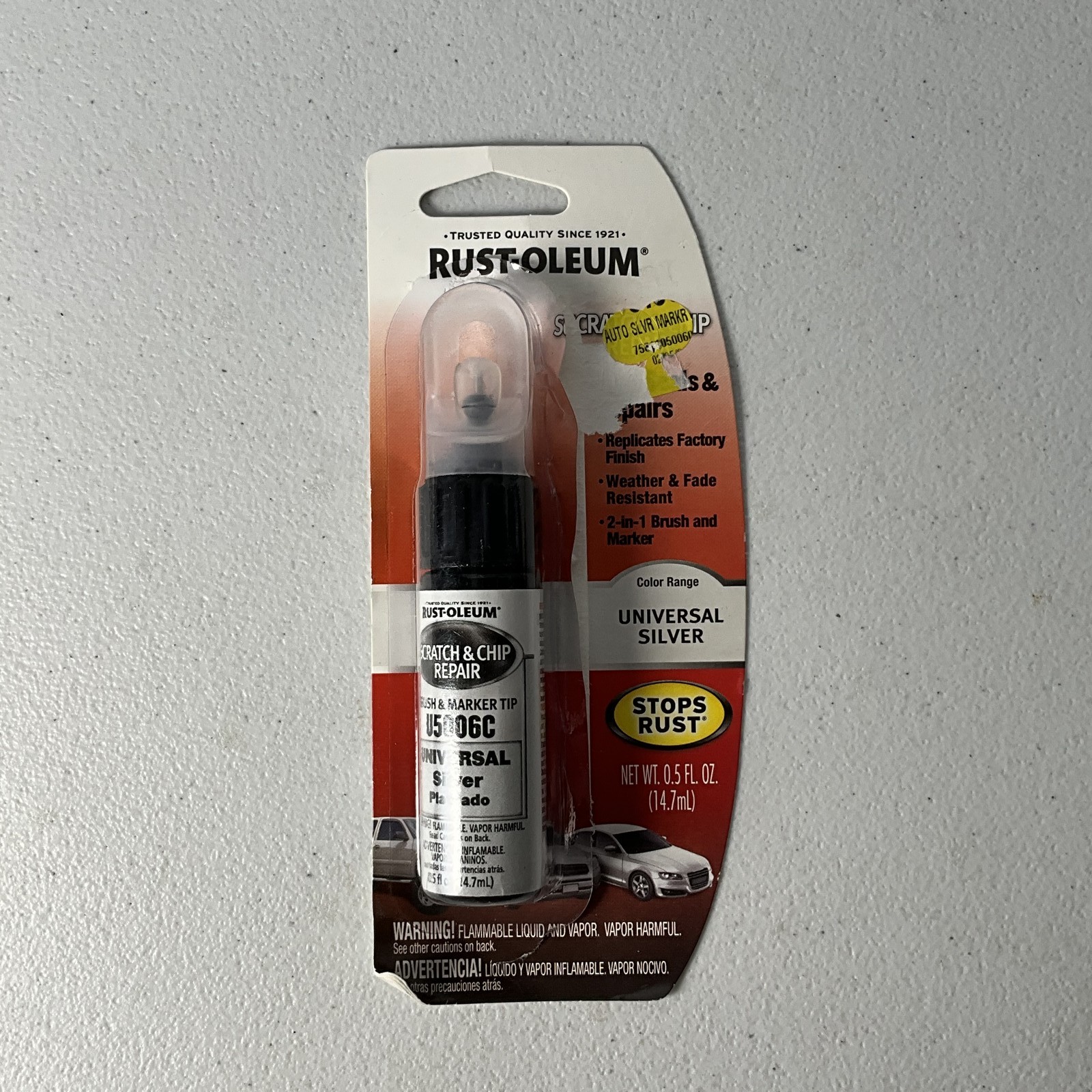 Rust-Oleum Universal Silver U506C Scratch & Chip Repair Paint Pen 0.5 fl oz USA