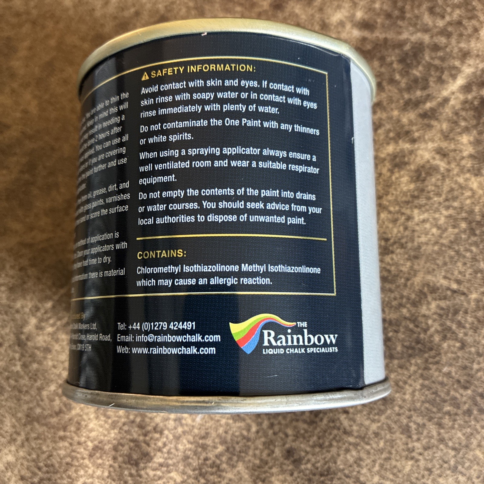 THE ONE Paint and Primer: Dark Grey, Satin 8.5oz – House Paint -Lot of 6