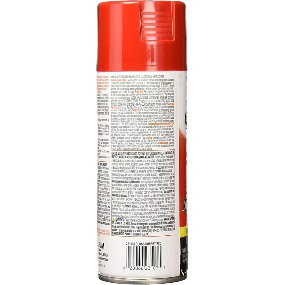 Gloss Cherry Red, 12 oz., Rust-Oleum Acrylic Enamel 2X Spray Paint
