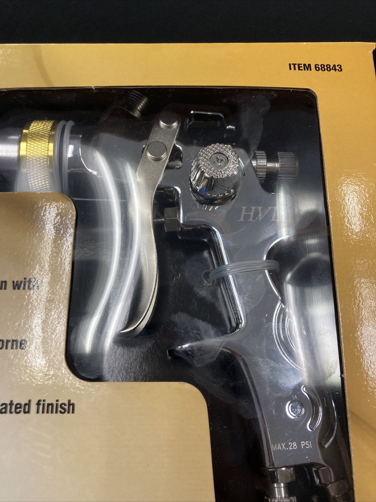 Central Pneumatic Professional HVLP Auto Paint Restoration Spray Gun 20 oz.*NEW*