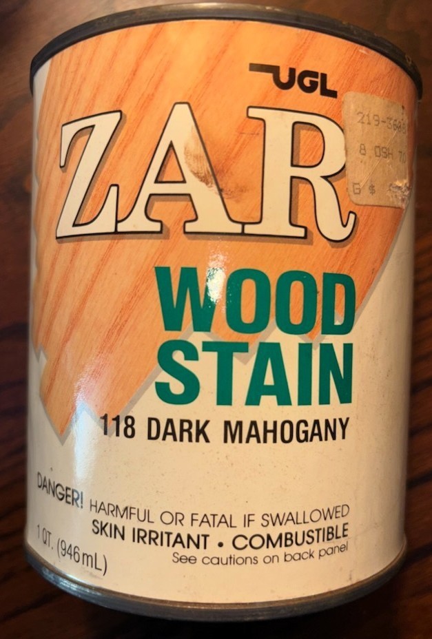 Zar Interior Stain 118 DARK MAHOGANY Quart