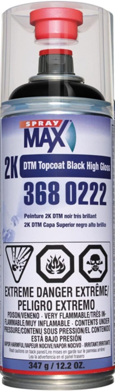Ultra-Durable Black High Gloss Spray – 12.2 oz Aerosol for Interiors/Exteriors