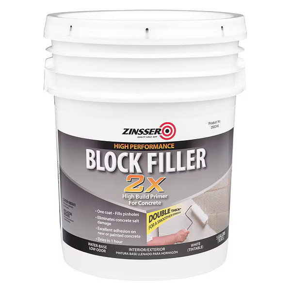 Zinsser Primer,Water,Acrylic,5 gal. Size,White 293248 Zinsser 293248 5 gal