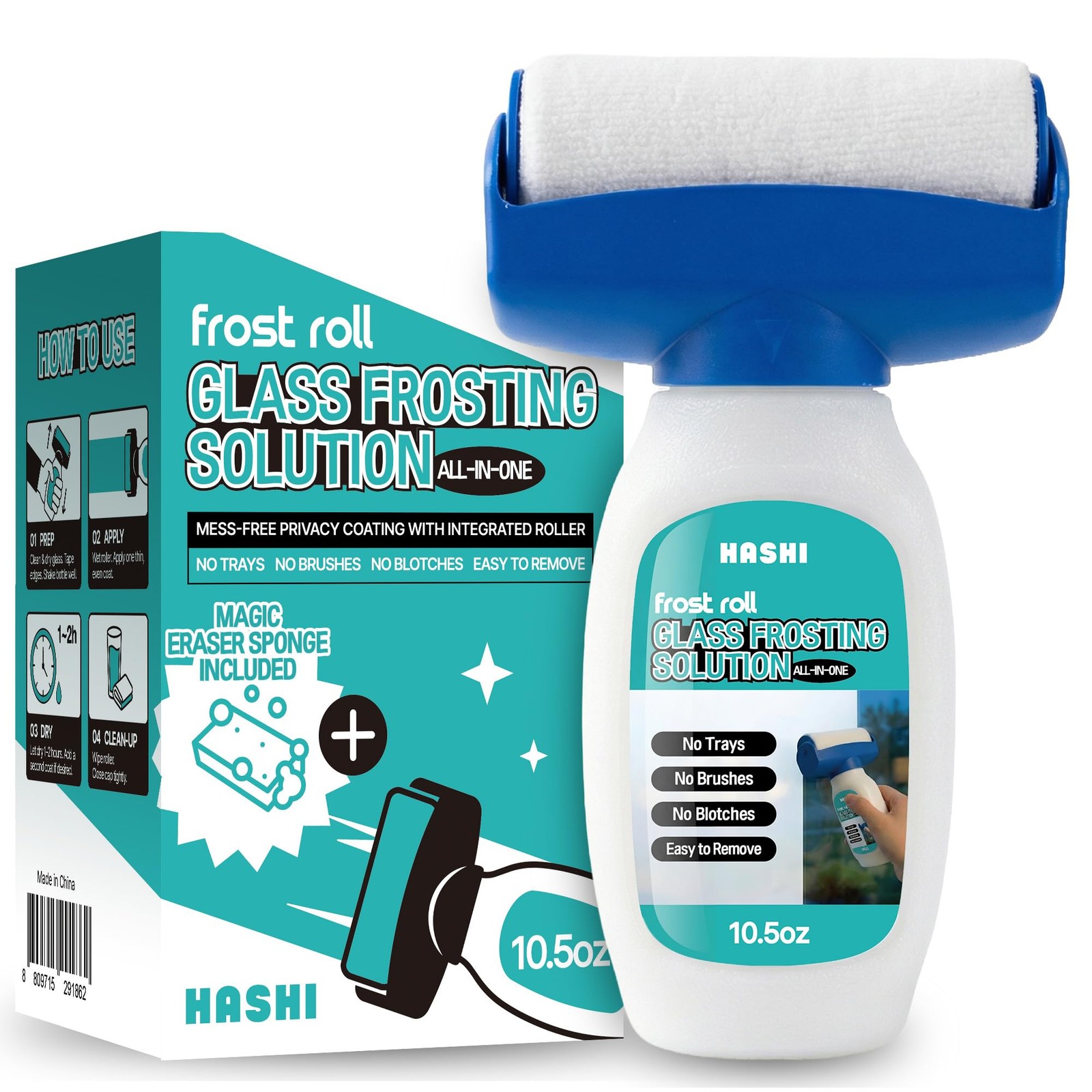 Ha Shi Hashi All-In-One Time-Saving Frosted Glass Roller Paint For Window