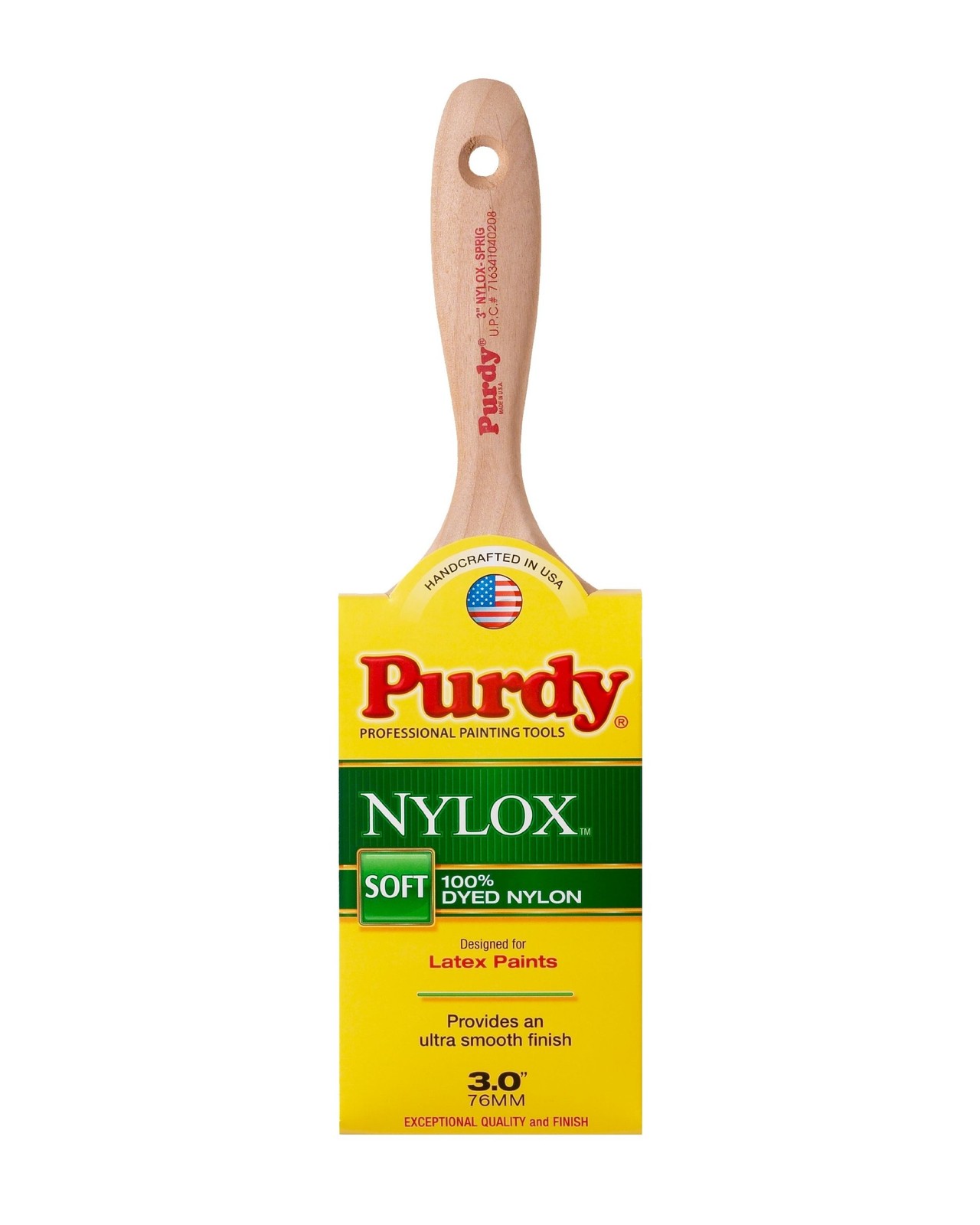 Purdy 144380230 Nylox Series Sprig Flat Trim Paint Brush, 3 inch 1