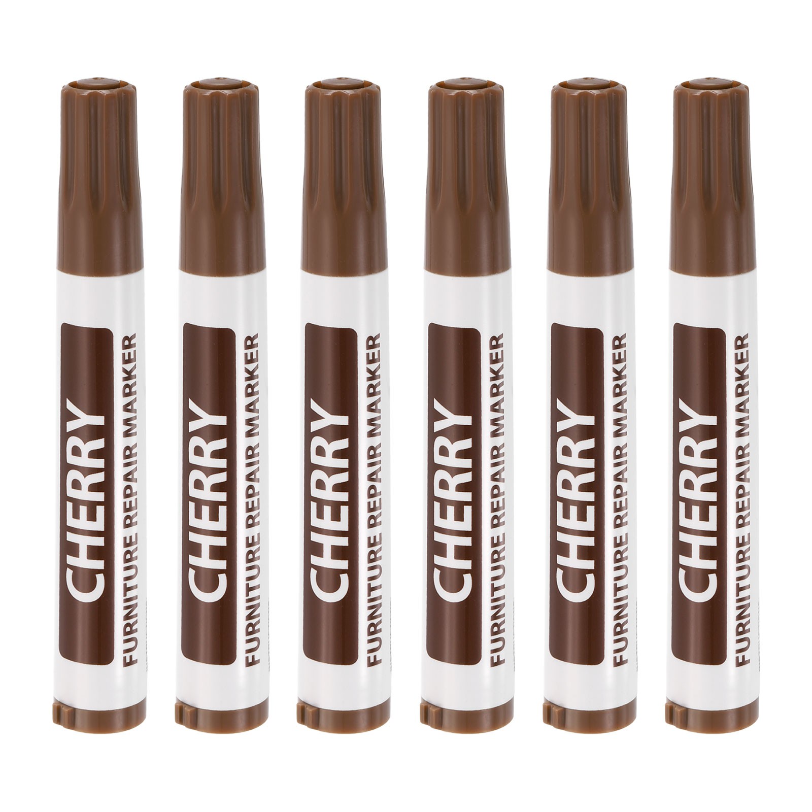Furniture Repair Wood Markers, 6 Pcs Cherry Touch Up Filler Sticks, Oil Based