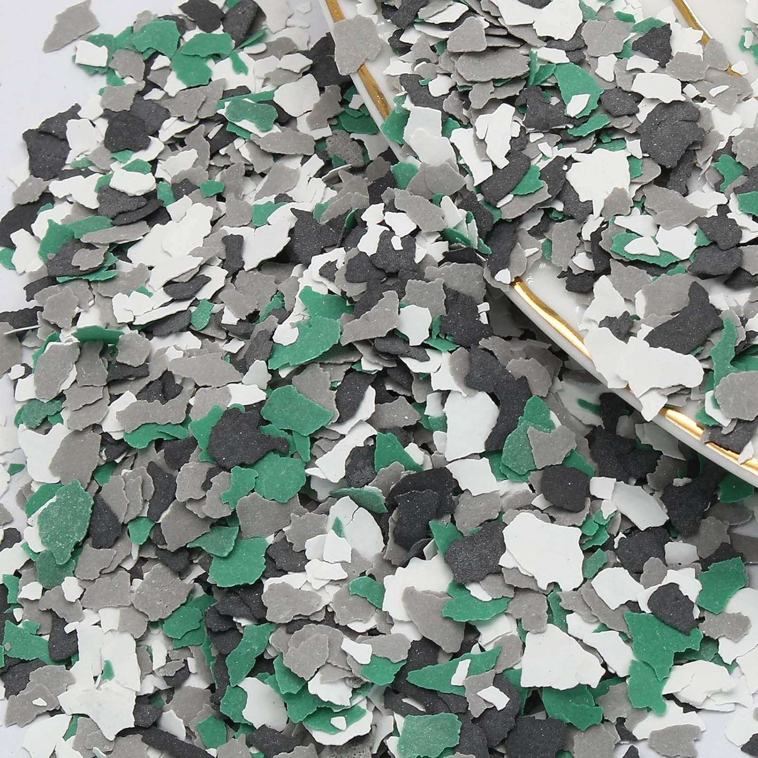 Biaungdo 360G/0.79Lb Decorative Blend Color Chips,Epoxy Flakes Blend Paint