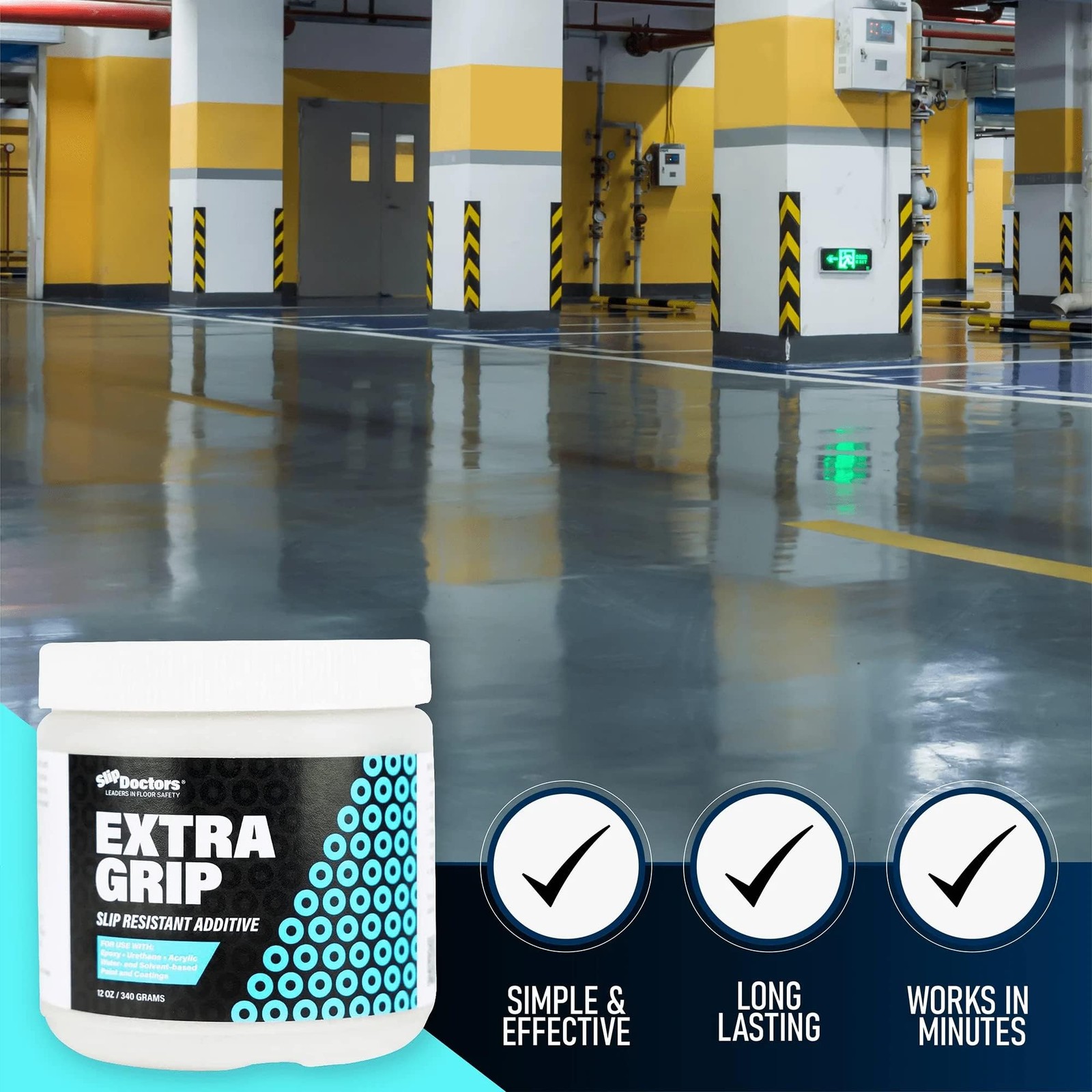 Slip Doctors Non-Slip Paint Additive For Color Epoxy Urethane Acrylic Paint –