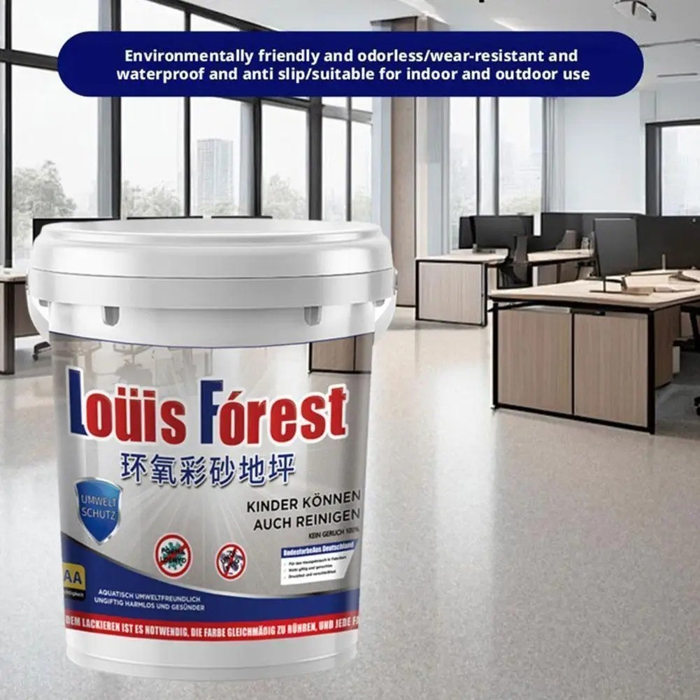 High-Gloss Marble Effect Epoxy Floor Coating, Louis Forest Epoxy Floor Paint –