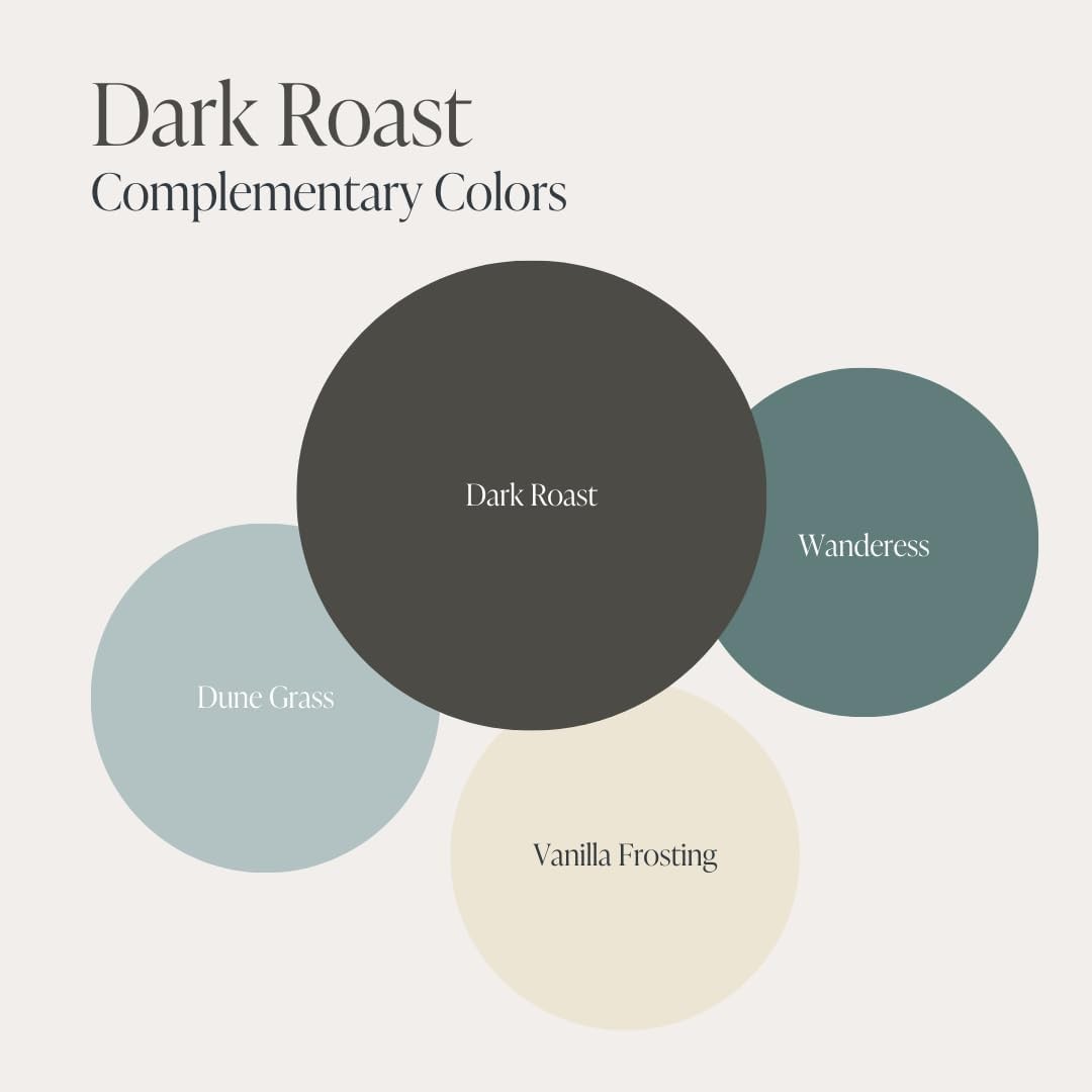 Transform Your Decor with All-in-One Dark Roast Chalk Paint, 4 oz, Low Odor