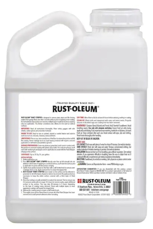 Rust-Oleum 310984 Gallon Paint Stripper for Interior or Exterior Concrete
