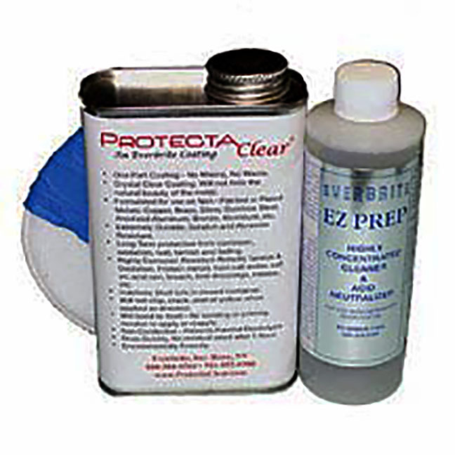 ProtectaClear Starter Kit Metal Lacquer Anti-Tarnish Brass Copper & More 16 oz