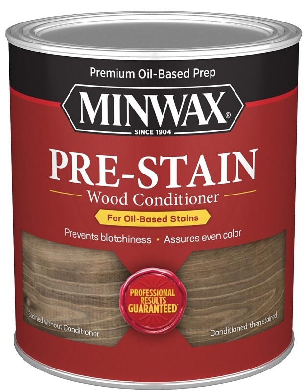 NEW MINWAX QUART INTERIOR OIL BASED PRE-STAIN CLEAR WOOD CONDITIONER 8487696