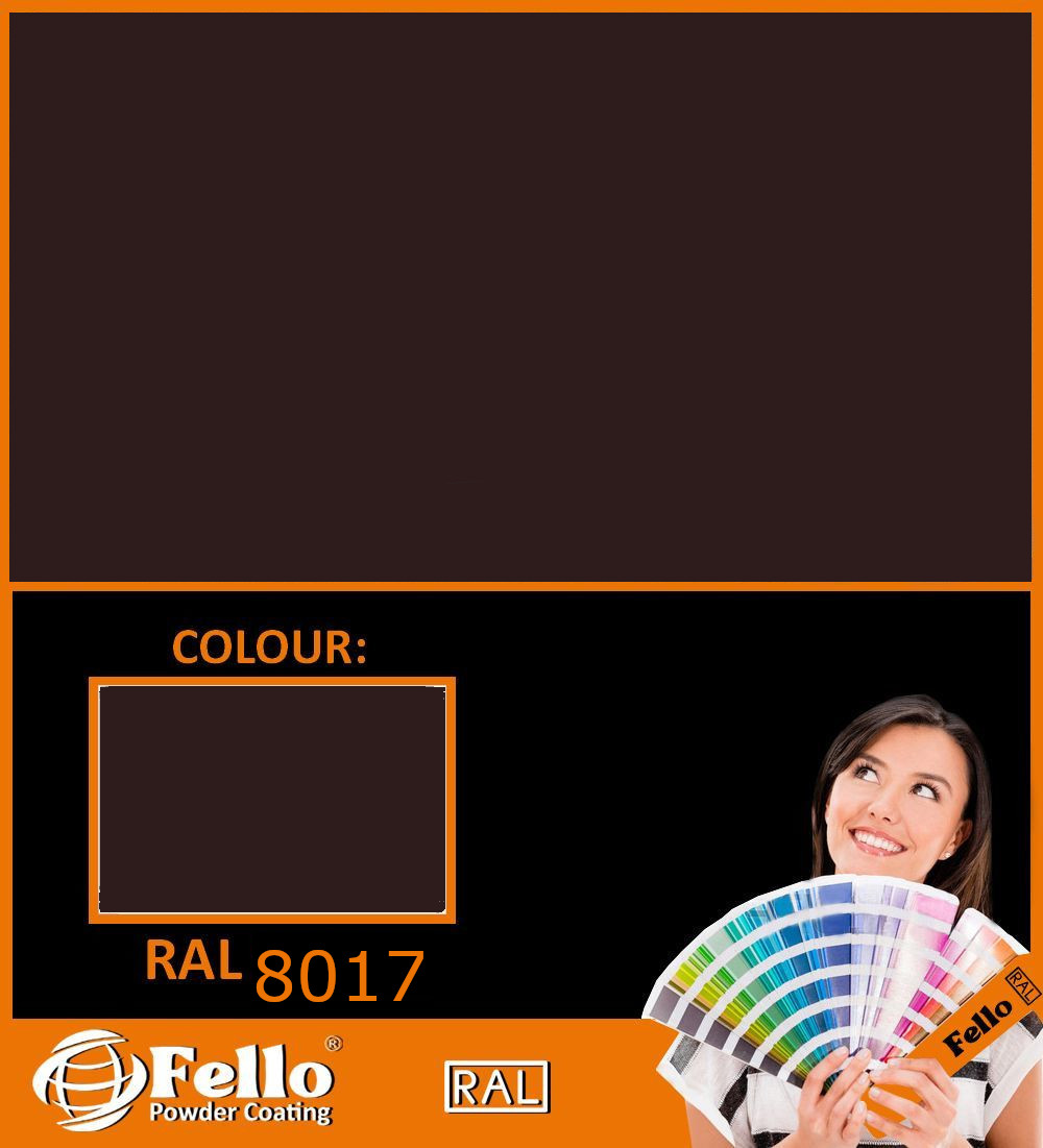 FELLO powder coating – RAL 8017 chocolate brown fine structure 5KG