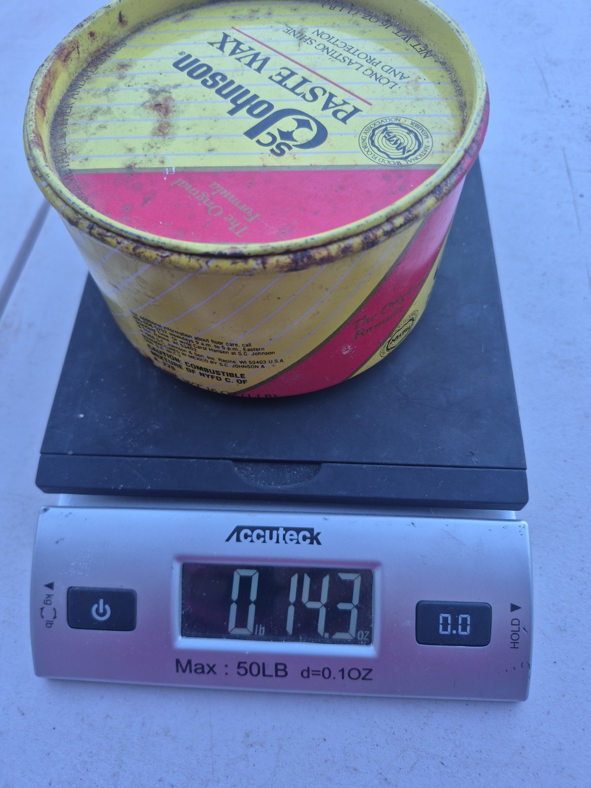 2 JOHNSON PASTE WAX 1lb Cans 1988 Vintage Discontinued Partially Full