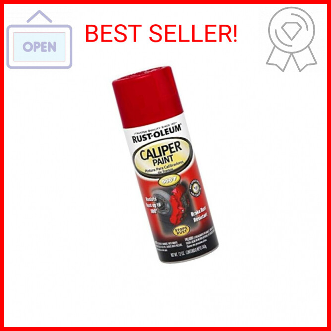 Rust-Oleum 251591 12-Ounce, Red Automotive Caliper Spray Paint, 12 Ounce (Pack o